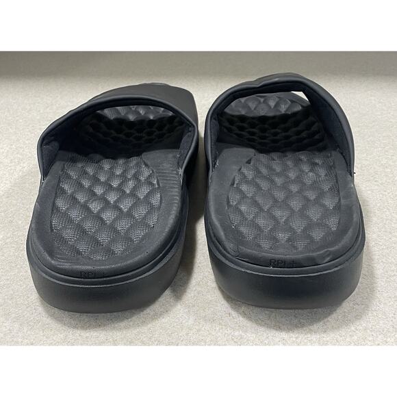 New- Islide NBA Golden State Warriors Logo Slide Sandals Black Unisex Size 12 main image 11